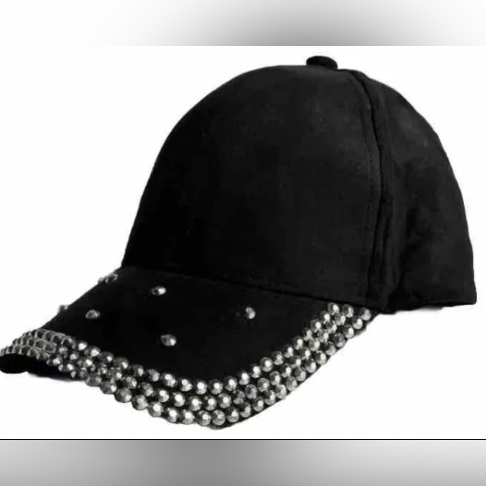 Rhinestone Baseball Cap Hat Bling Sparkle Adjustable